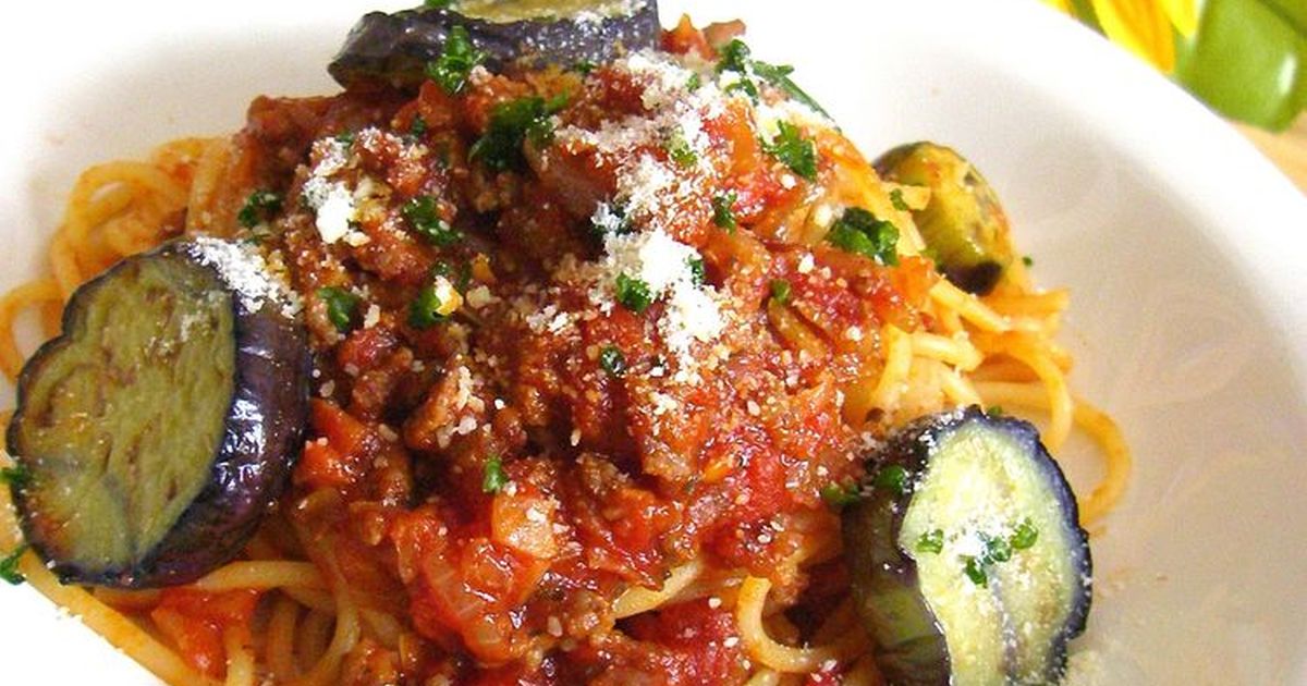 ナスとトマトのミートスパゲッティ レシピ 作り方 By エルン クックパッド 簡単おいしいみんなのレシピが357万品