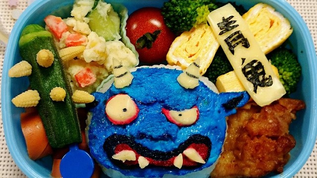 妖怪ウォッチ 青鬼 キャラ弁 レシピ 作り方 By Mackeyママ クックパッド 簡単おいしいみんなのレシピが360万品