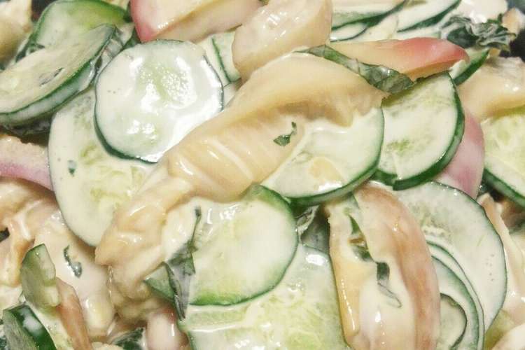 刺身の残りで ホッキ貝サラダ レシピ 作り方 By あ ち クックパッド 簡単おいしいみんなのレシピが361万品