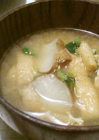 健康野菜　菊芋の味噌汁
