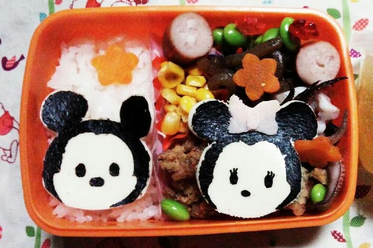 キャラ弁 ミッキー ミニー ツムツム風 レシピ 作り方 By 農家の嫁様 クックパッド 簡単おいしいみんなのレシピが354万品