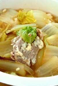レンジで簡単❗白菜と豆腐の甘煮