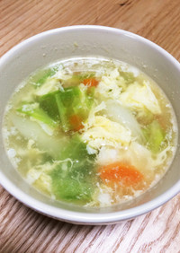 簡単！野菜と卵の中華スープ