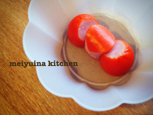 簡単キャラ弁おかず キティちゃんのリボン レシピ 作り方 By Meiyuina クックパッド 簡単おいしいみんなのレシピが355万品