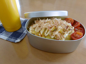 フライパン1つで☆オム塩焼きそば弁当