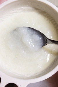 離乳食初期▷お米から10倍粥