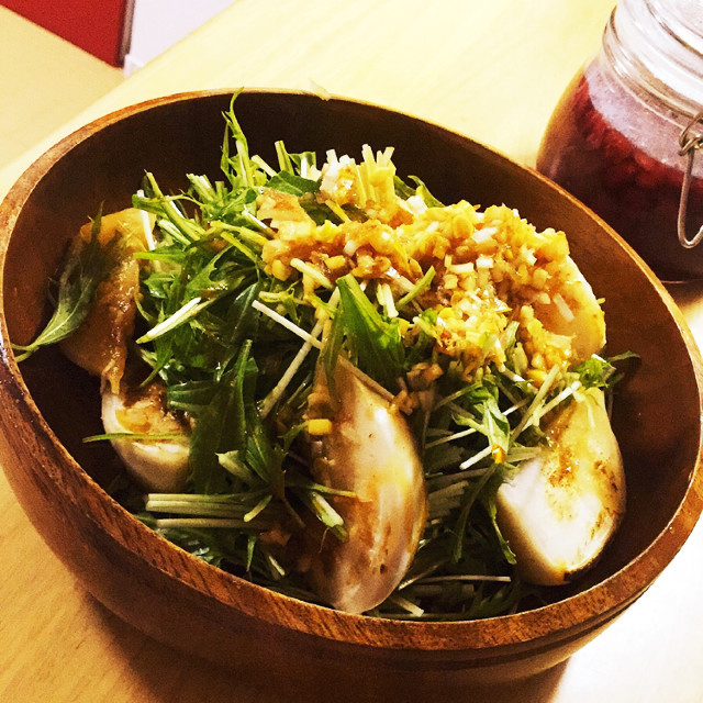 焼きカブと水菜のデリ風サラダの画像