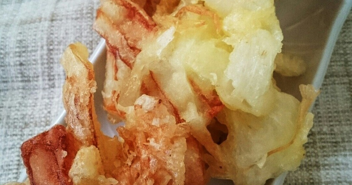 新玉とちくわとえのきのかき揚げ by けんたまスミス 【クックパッド】 簡単おいしいみんなのレシピが356万品