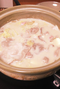 鹿児島産黒豚ロースの豆乳しゃぶしゃぶ鍋
