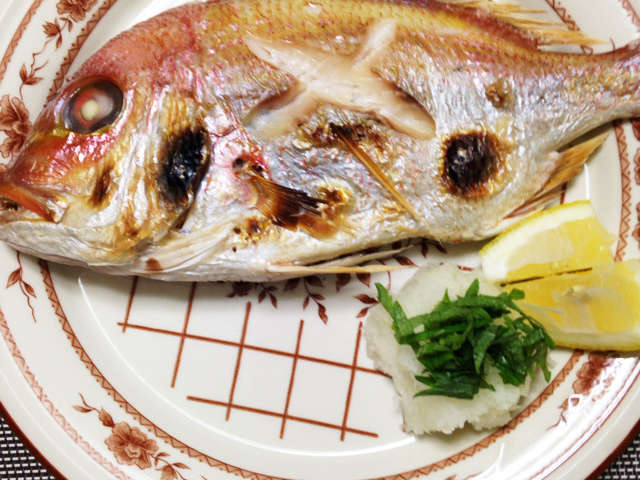 鯛 の 塩焼き