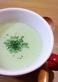 ブロッコリーの茎も使って簡単時短スープ