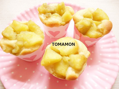 簡単ホットケーキミックス薩摩芋マフィンの写真