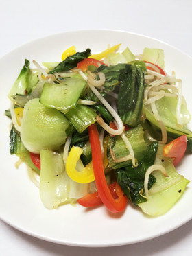 ダイエットに!青梗菜とパプリカの炒め物