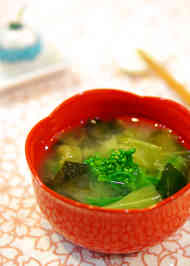 みんなが作ってる 菜の花の味噌汁のレシピ クックパッド 簡単おいしいみんなのレシピが370万品