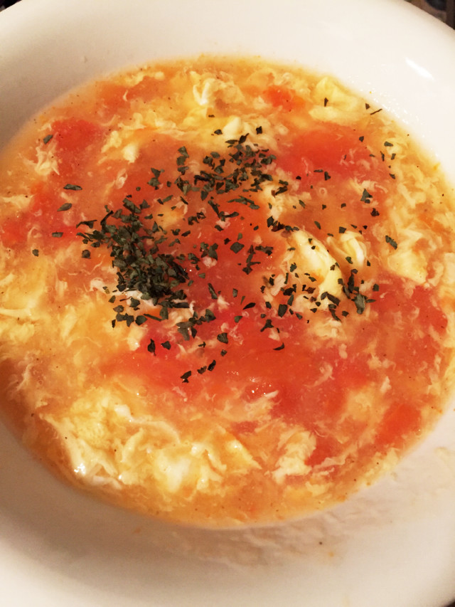玉子とトマトのあっさりスープの画像