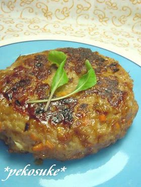 濃厚でふんわり☆納豆バーグ♪