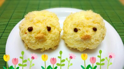 ひよこちゃんのレアチーズケーキの写真