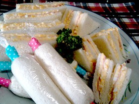 定番!サンドイッチ! 時短の工夫(^^♪
