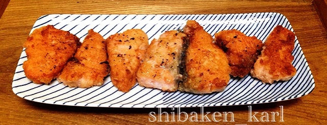 お好み焼き粉で鮭のソテー簡単魚ムニエル秋の画像