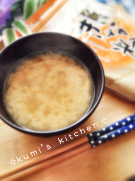 毎日のお味噌汁に、スプーン1杯のきな粉♡