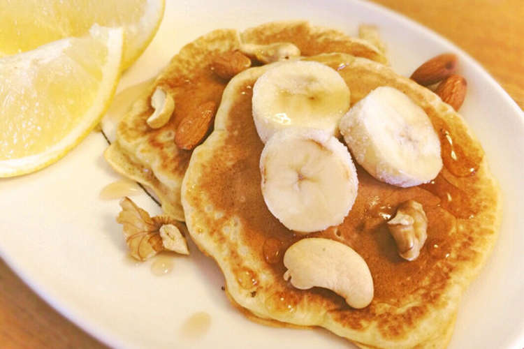 米粉 全粒粉でバナナのパンケーキ レシピ 作り方 By Eatclean クックパッド 簡単おいしいみんなのレシピが350万品
