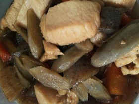 家にある材料で☆筑前煮風煮物