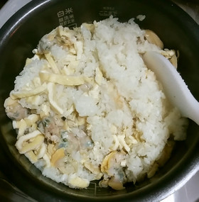 白はまぐり(ホンビノス貝)の炊き込みご飯
