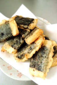 豆腐の海苔巻き天ぷら