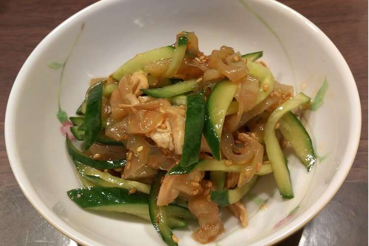 くらげとキュウリの中華風酢の物 レシピ 作り方 By やっっちょ クックパッド 簡単おいしいみんなのレシピが361万品