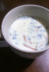 超手抜き豆乳スープ