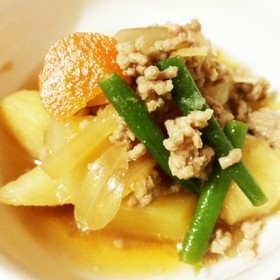 ◇豚ミンチで肉じゃが◇