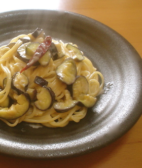 とろける茄子ちースパゲティ