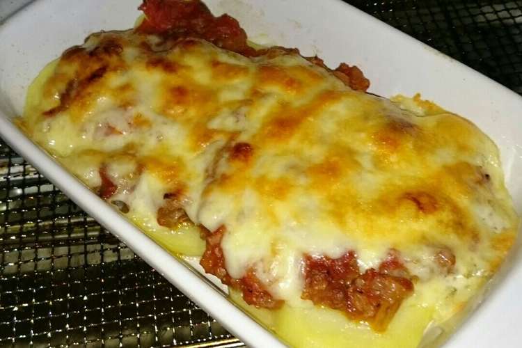 ミートソースとじゃがいものラザニア風 レシピ 作り方 By セレッソ真樹 クックパッド 簡単おいしいみんなのレシピが357万品
