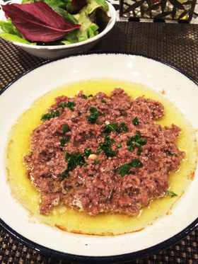 イタリア人の牛ひき肉レモン蒸し
