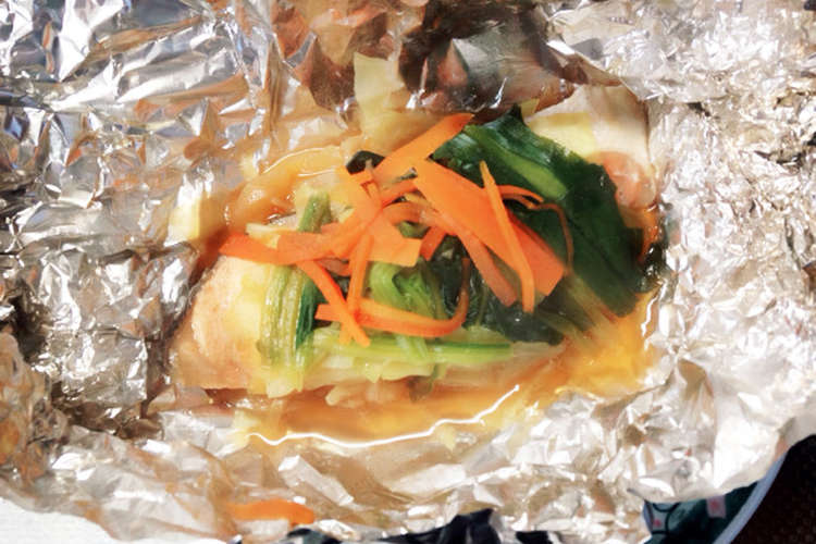 鮭のホイル焼き とても簡単 レシピ 作り方 By みぢょん クックパッド