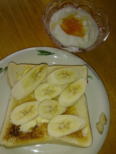 ほっこり(*^^*)バナナトースト♪の写真