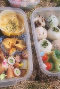 春のピクニック　簡単ランチボックス☆