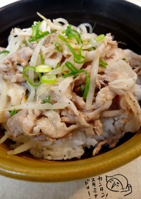 テケトー料理30★簡単！豚肉のネギ塩丼