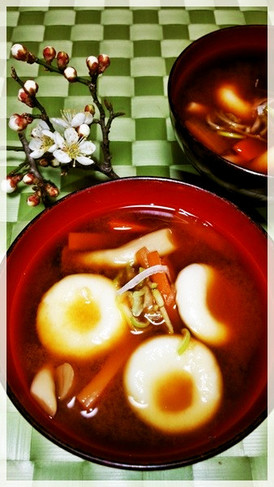 赤だし味噌汁の隠し味…我が家ver