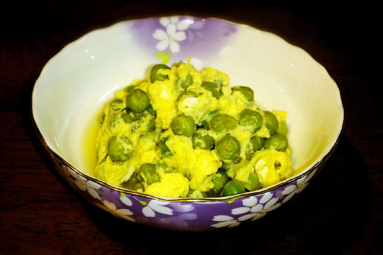 ふわふわ卵 えんどう豆の卵とじ レシピ 作り方 By Tomorins クックパッド