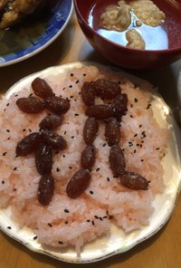 甘納豆で北海道のお赤飯