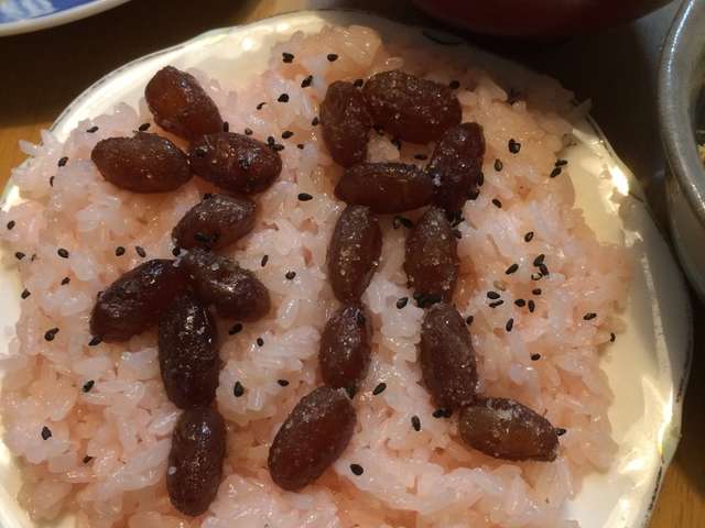 甘納豆で北海道のお赤飯 レシピ 作り方 By ラリオちゃん クックパッド