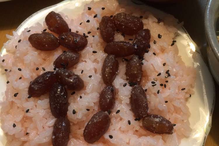 甘納豆で北海道のお赤飯 レシピ 作り方 By ラリオちゃん クックパッド 簡単おいしいみんなのレシピが365万品