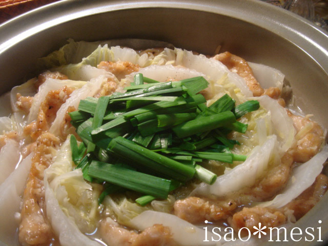 ニンニク鶏と白菜のスタミナ鍋の画像