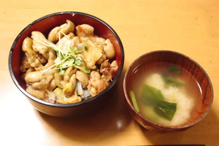 鶏肉 ぶつ切りネギの キリコ丼 レシピ 作り方 By キリコシェフ クックパッド