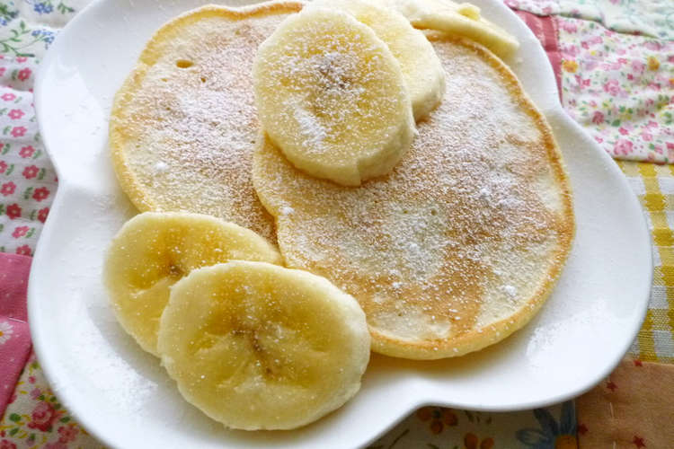 バナナと豆腐でもちもち パンケーキ レシピ 作り方 By あーもこ クックパッド 簡単おいしいみんなのレシピが350万品
