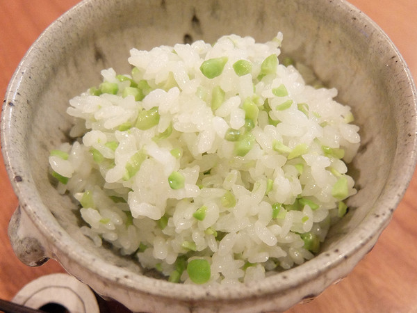 グリーンピースごはん