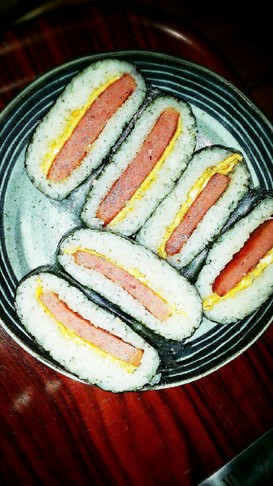 おにぎらず♪feat スパム 卵焼き♡