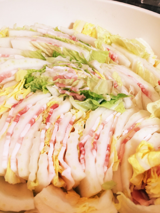 超簡単！★豚肉と白菜のミルフィーユ鍋★の画像