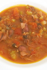 ホタルイカのトマトスープ